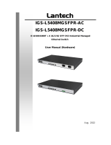 Lantech IGS-L5408MGSFPR-DC User manual
