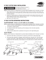 FLEXCO 14" Belt Cutter Table Operating instructions