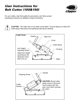 FLEXCO Belt Cutter Operating instructions