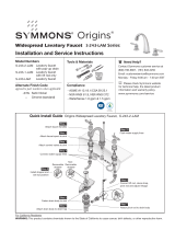 Symmons S-243-2-LAM-1.0 Installation guide