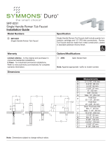 Symmons SRT-0231-STN Installation guide