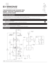 Symmons 0142-06-L/HDHSB-SS-TRM Installation guide