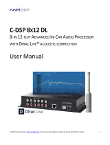 miniDSP C-DSP 8x12 DL User manual
