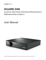miniDSP OpenDRC-DA8 User manual