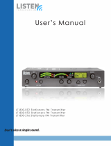 Listen LT-800-072/216 MHz Stationary RF Transmitter User manual