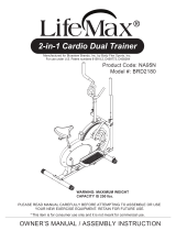 Lifemax BRD2180 2-in-1 Cardio Dual Trainer Owner's manual
