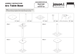 JasonLEZ Hospitality Arc Cafe Table Double Base