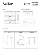 JasonL EZ Hospitality Givoli Cafe Table Black/ Brass Operating instructions