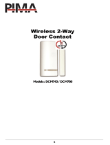 Pima DCM743 Two-way Wireless Door Contact Installation guide