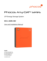 Phocos Any-Cell Lithium Energy Storage System ESS-L User manual