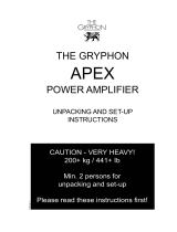 Gryphon Apex Mono Operating instructions