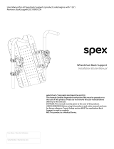 Cobi Rehab Spex Manta ryg til kørestol User manual