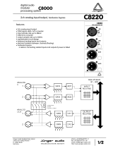 Junger Audio C8220 User manual