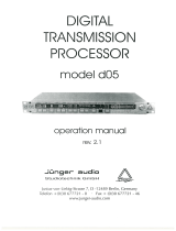 Junger Audio Transmission Processor d05 User manual