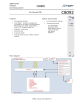 Junger Audio C8092 User manual