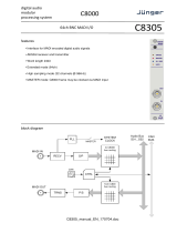 Junger Audio C8305 User manual