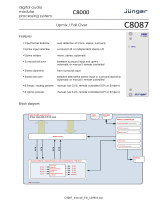 Junger Audio C8087 User manual