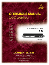 Junger Audio B43 User manual