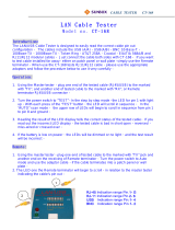 Sunbox CT-168 User manual