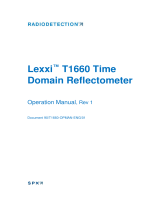 SCHONSTEDT Lexxi T1660 Cable Fault Finder Owner's manual