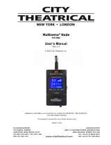 City Theatrical 5902 Multiverse Node 900MHz/2.4GHz User manual