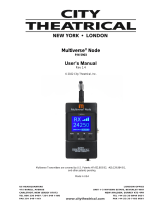 City Theatrical 5903 Multiverse Node 2.4GHz User manual