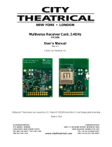 City Theatrical5906 Multiverse Receiver Card, 2.4GHz