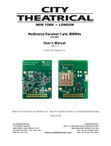City Theatrical5907 Multiverse Receiver Card, 900MHz