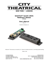 City Theatrical5916 QolorFLEX 2x2.5A 2.4GHz Multiverse Dimmer