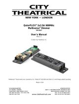 City Theatrical5917 QolorFLEX 2x2.5A 900MHz Multiverse Dimmer