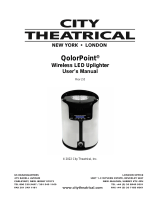 City Theatrical 7000 QolorPoint Wireless LED Uplighter User manual