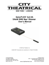 City Theatrical Legacy 5742M QolorFLEX 4x2.5A SHoW DMX Neo® Dimmer User manual