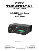 City Theatrical Legacy 5754 QolorFLEX 4x6A Dimmer User manual