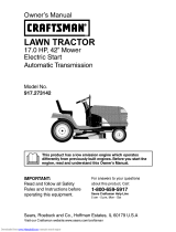 Craftsman 917.273142 LAWN TRACTOR User manual