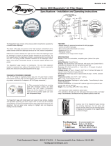 Dwyer 2020AV Series 2000 Magnehelic Air Filter Gages User manual