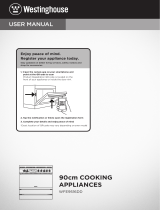 Westinghouse WVE9516DD User manual