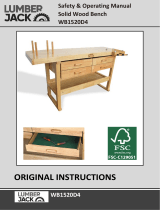Lumber Jack WB1520D4 Solid Wood Bench User manual