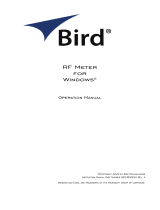 BIRD  Bird RF Meter - Windows 10  Owner's manual