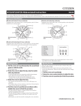 Citizen 8723, 8725, 8729 Watches Operating instructions