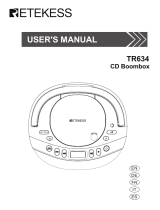 Retekess TR634 CD Boombox User manual