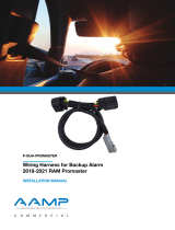 AAMP P-BUA-PROMASTER Wiring Harness for Backup Alarm 2018-2021 RAM Promaster User manual