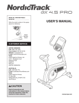 NordicTrack NTEVEX77020 User manual