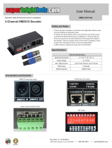 Super Bright LEDS DMX3-3CH-8A 3-Channel DMX512 Decoder User manual