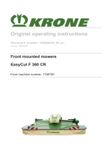 Krone BA EasyCut F 360 CR Operating instructions