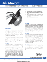 Mircom CR/CF-MP Series Moisture Proof Heat Detectors Owner's manual