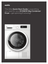 Esatto ECD80W 8kg Condenser Dryer User guide