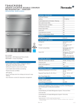 Thermador T24UC925DS Under-Counter Double Drawer Refrigerator Operating instructions