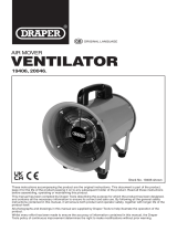 Draper 19406 Air Mover Ventilator User manual