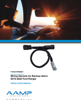 AAMP P-BUA-RANGER Wiring Harness for Backup Alarm 2019-2022 Ford Ranger User manual