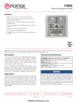 Potter FSBS Flowswitch Bypass Switch Owner's manual